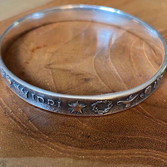 RETIRED James Avery Christian Symbols Bangle Bracelet, Sterling Silver - Picture 6 of 6